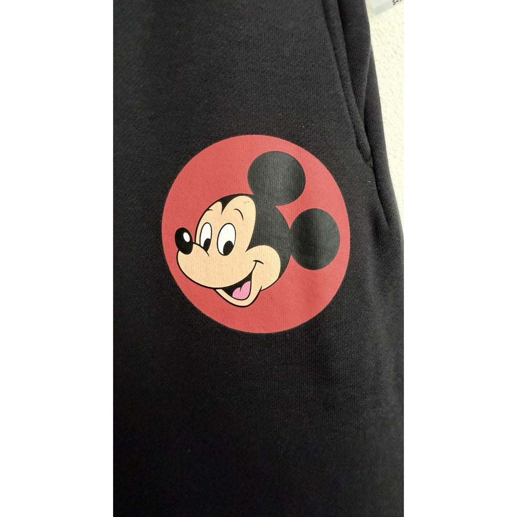 NEW! Disney Parks Mickey Mouse Jogger Pants - Black Adult Large