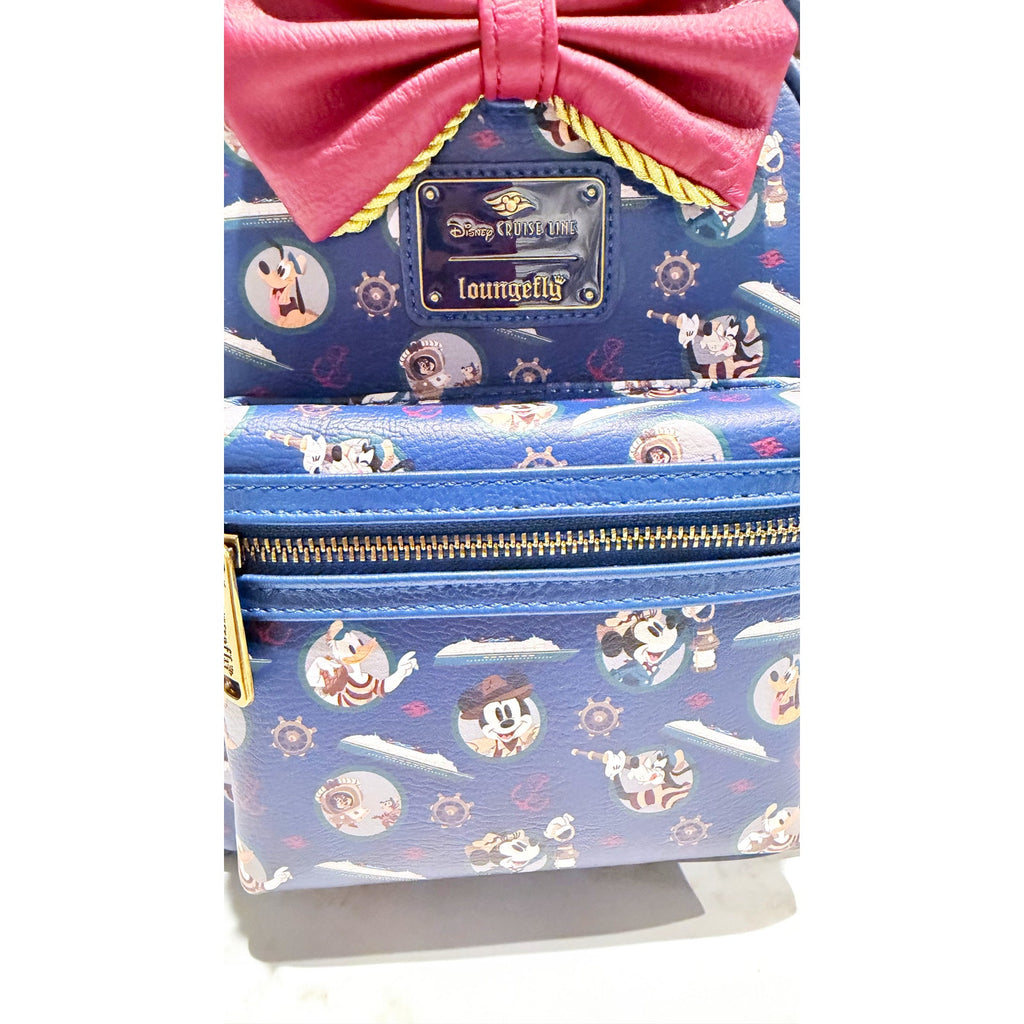 Disney Cruise Line Treasure Inaugural Character Loungefly Mini Backpack NEW