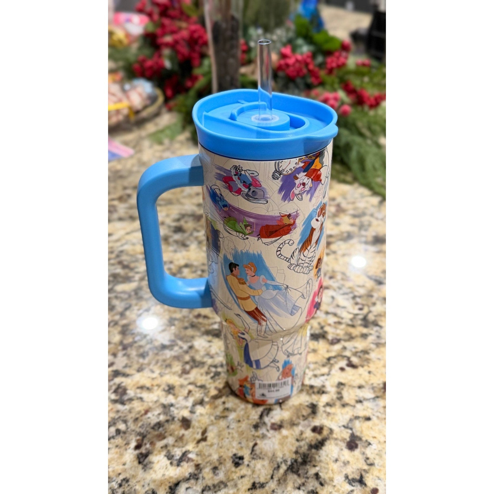 Disney Parks Sketchbook 30oz Stainless Steel Tumbler Classic Characters NWT