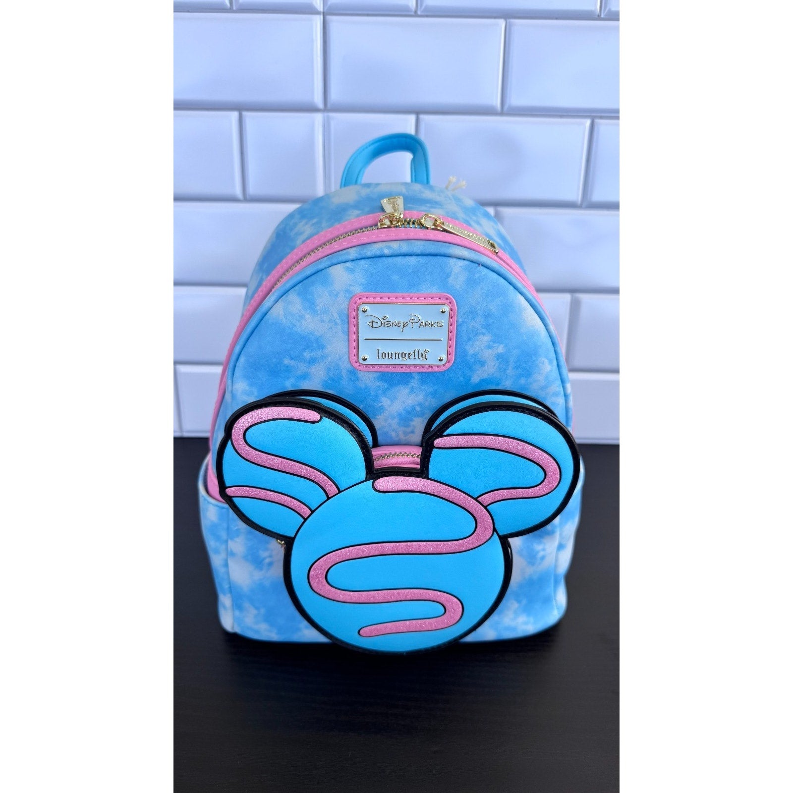 Disney Parks x Loungefly Eats Collection Mickey Macaron Mini Backpack NWT