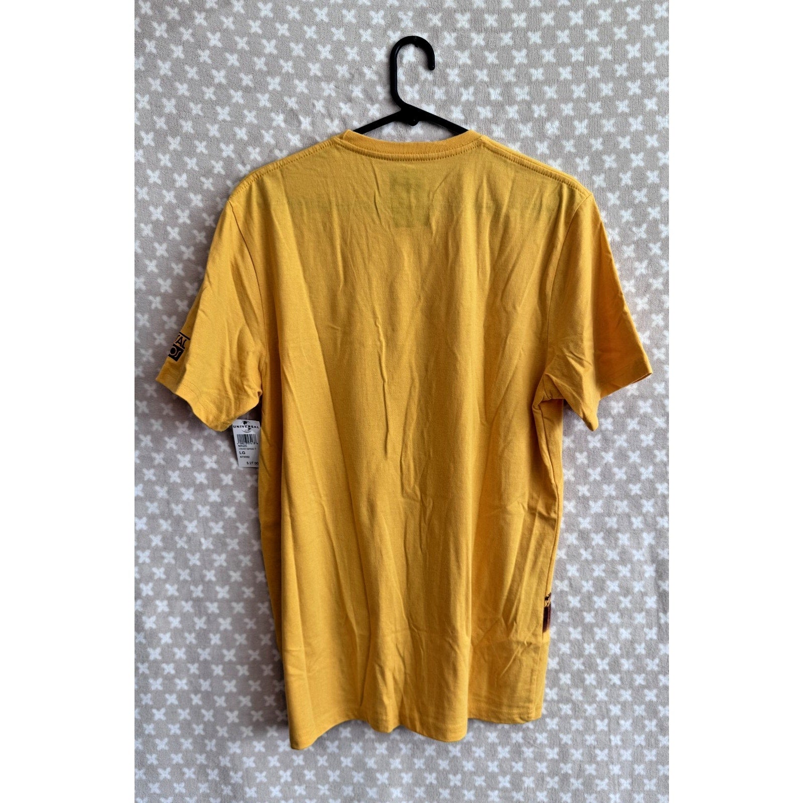 Universal Studios Yellow T-Shirt "Peace Love & Ride the Movies" | Size XL