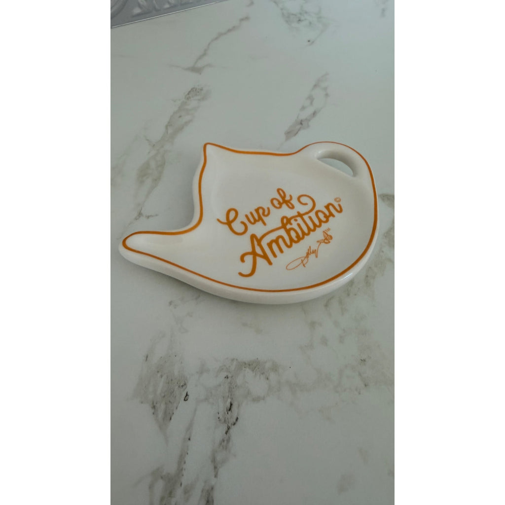 Dolly Parton "Cup of Ambition" Ceramic Teapot Tea Bag Holder