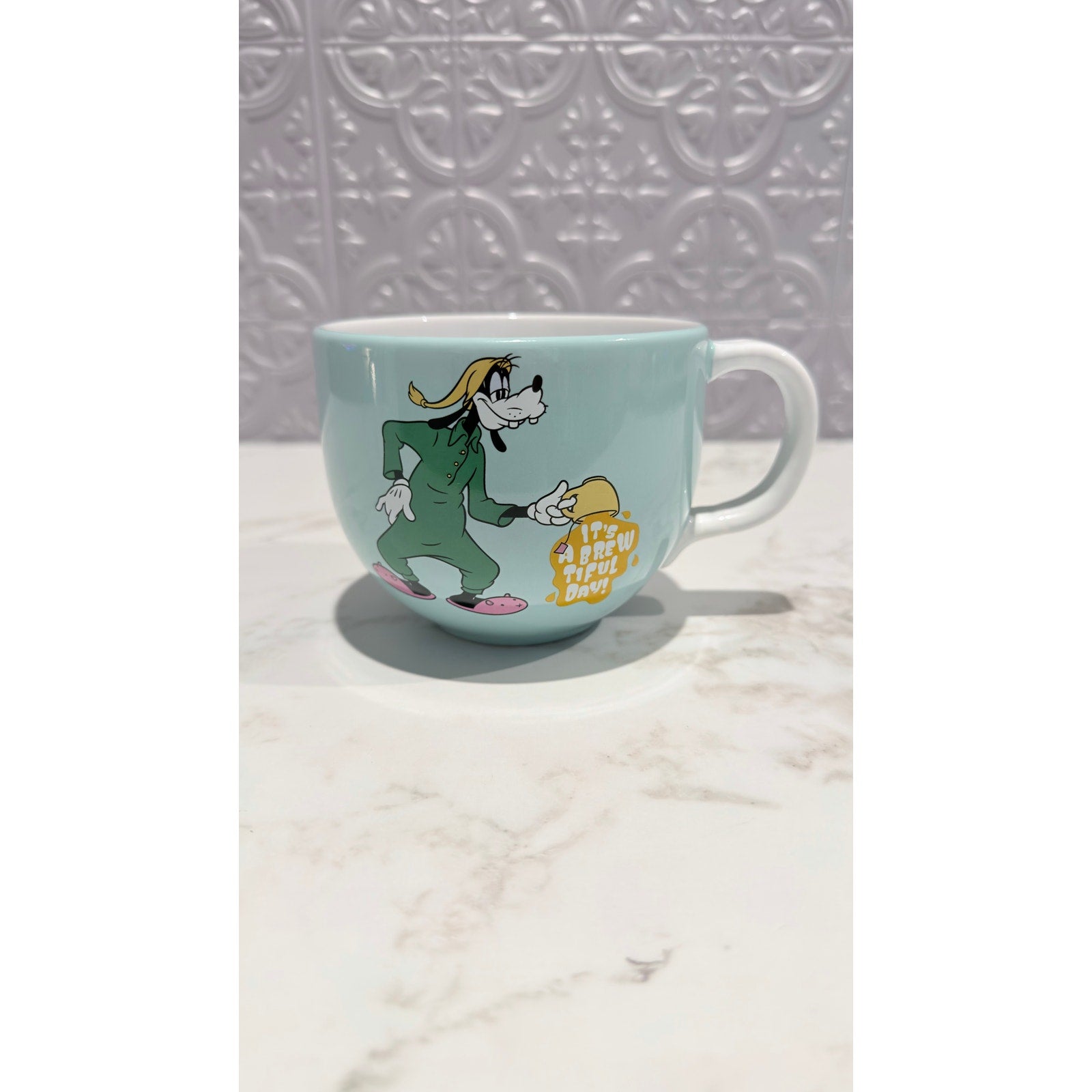 Disney Parks Goofy Its A Brew-tiful Day Morning Coffee Mug Large 19oz NEW