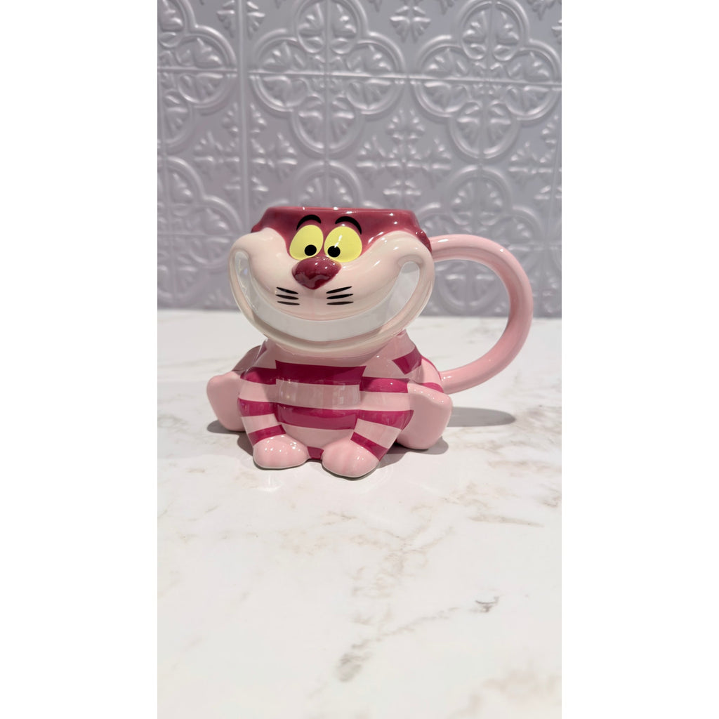Disney Parks Alice in Wonderland Cheshire Cat Sculpted Coffee Mug 19oz NEW
