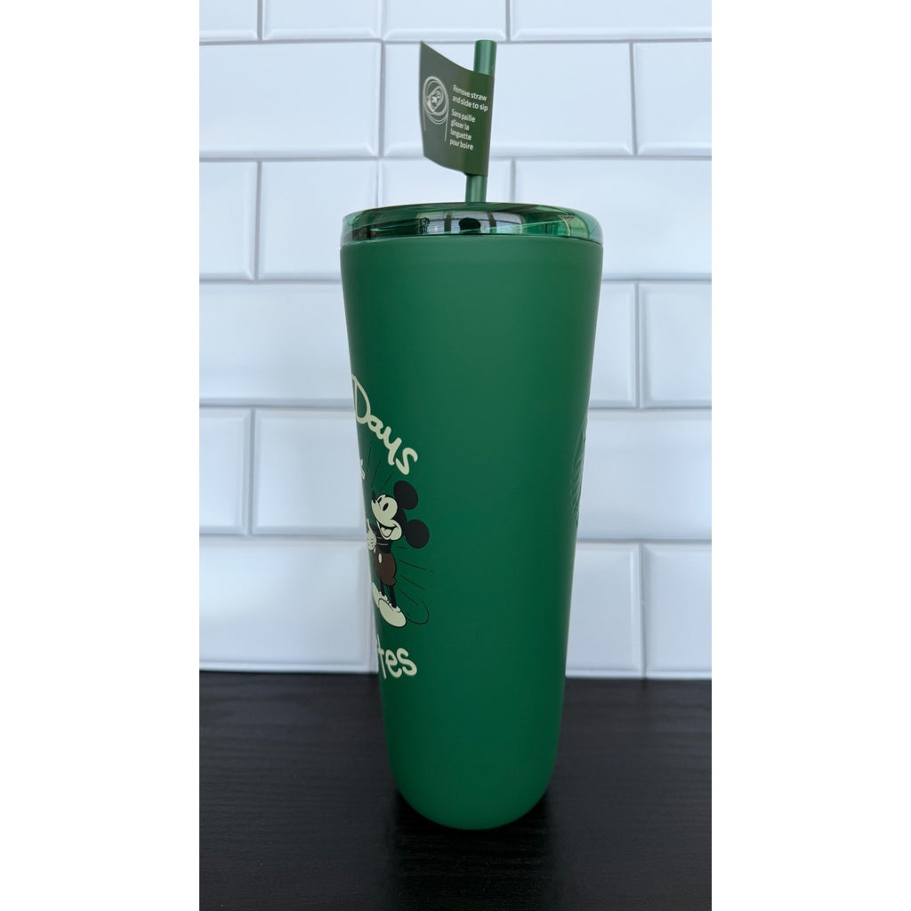 NWT Disney Starbucks 2026 WDW Green 24 oz Venti Tumbler Park Days & Lattes