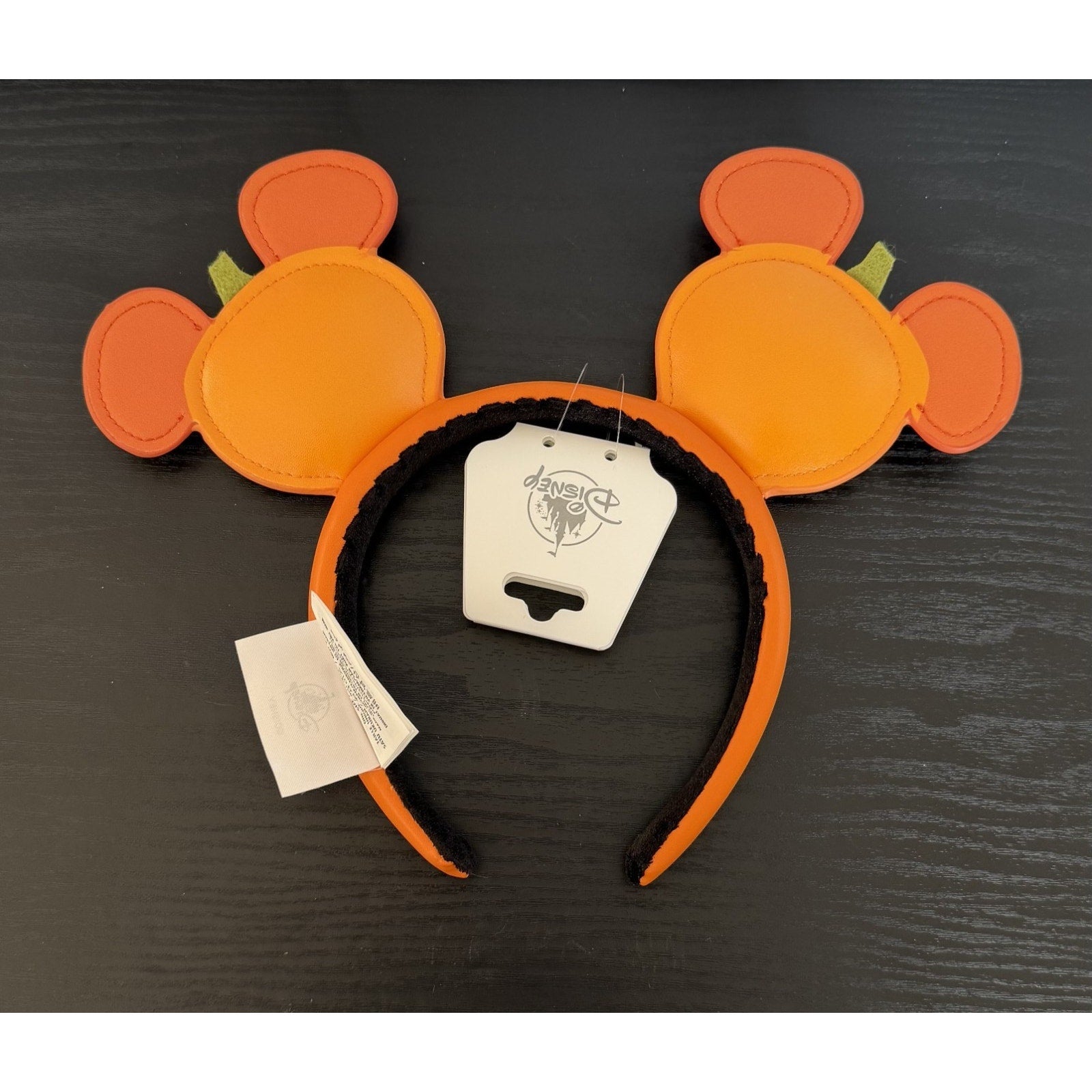 Disney Parks Mickey Mouse Jack-o'-Lantern Halloween Minnie Ear Headband - NEW