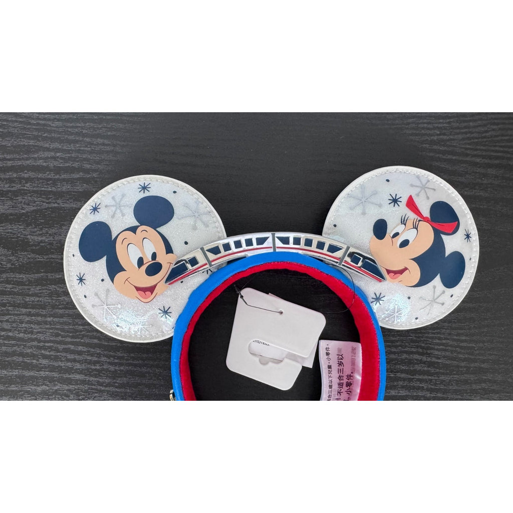 Disney x Loungefly 50th Anniv. Monorail Contemporary Resort Crossbody & Ears NWT