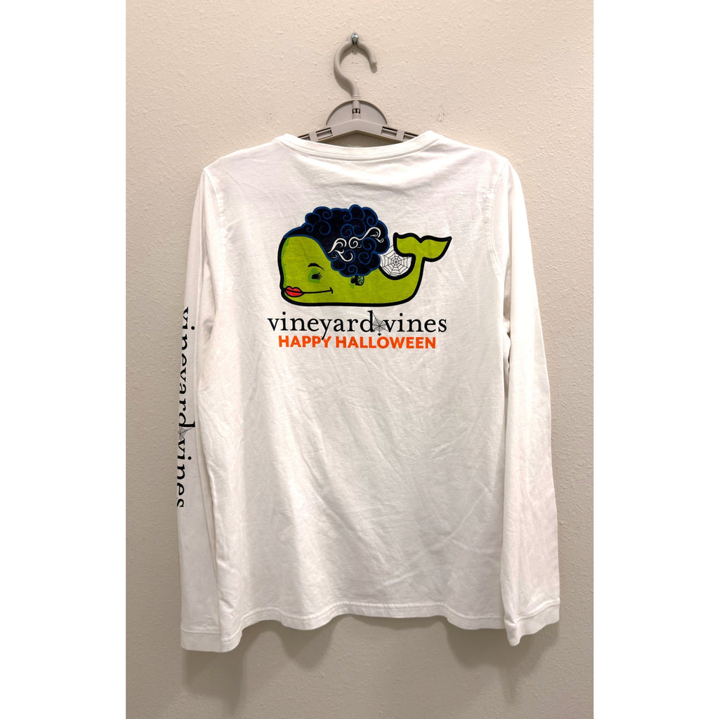 Vineyard Vines Boys Large Halloween Bride of Frankenstein Long Sleeve T-Shirt