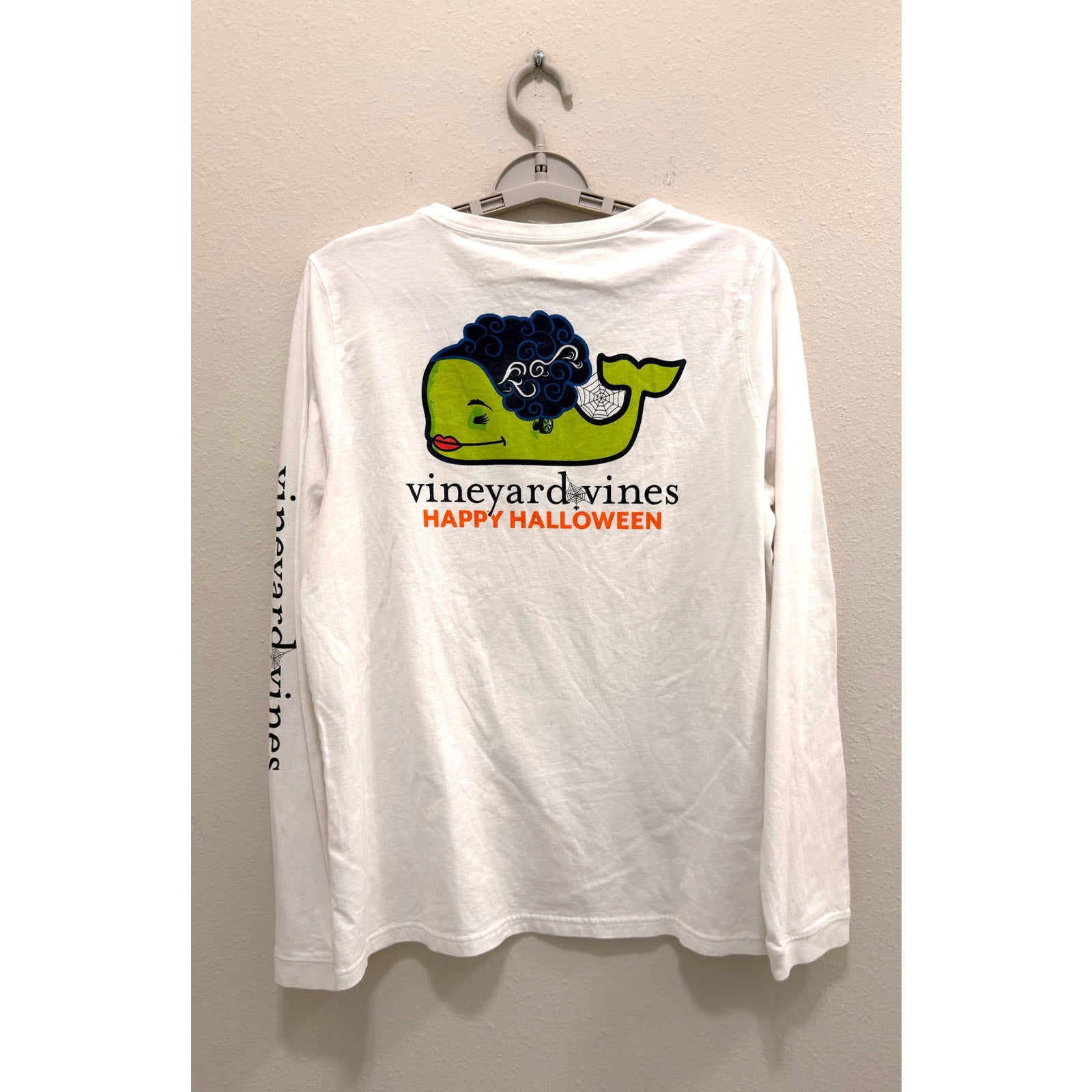 Vineyard Vines Boys Large Halloween Bride of Frankenstein Long Sleeve T-Shirt