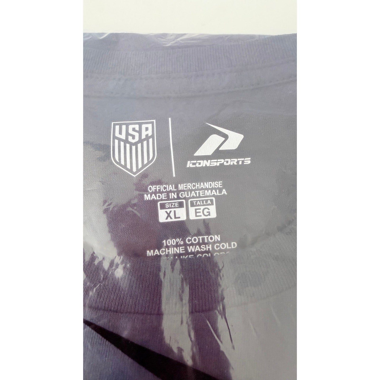 Icon Sports US Soccer Men’s Graphic T-Shirt Navy Blue Size XL NWT