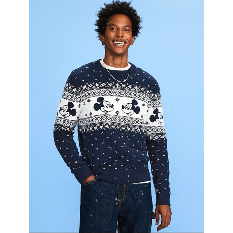 Old Navy x Disney Mickey Mouse Fair Isle Sweater – Men's Large – NWT
