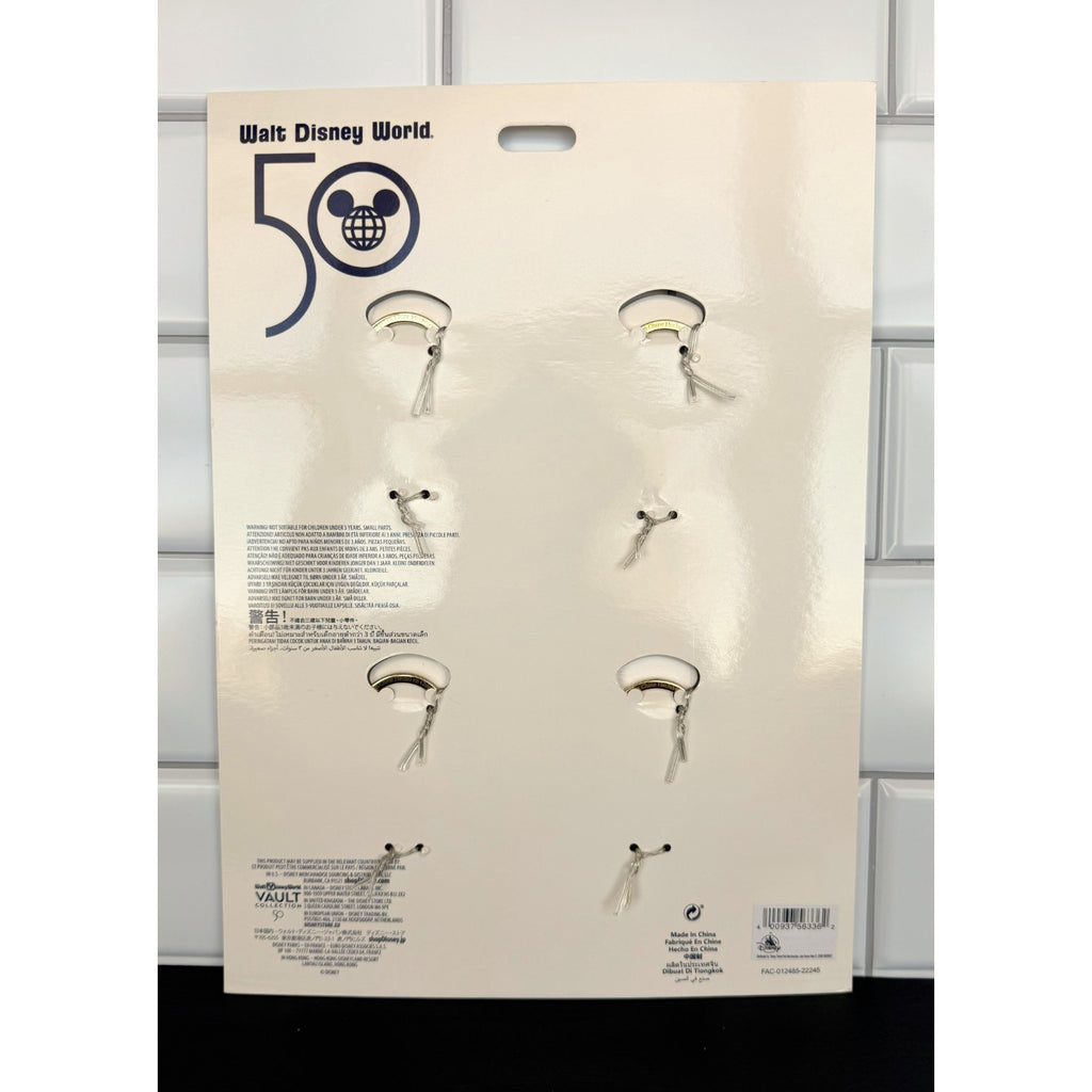 Disney Parks Vault Collection 50th Anniversary 4-Pack Keychains - New