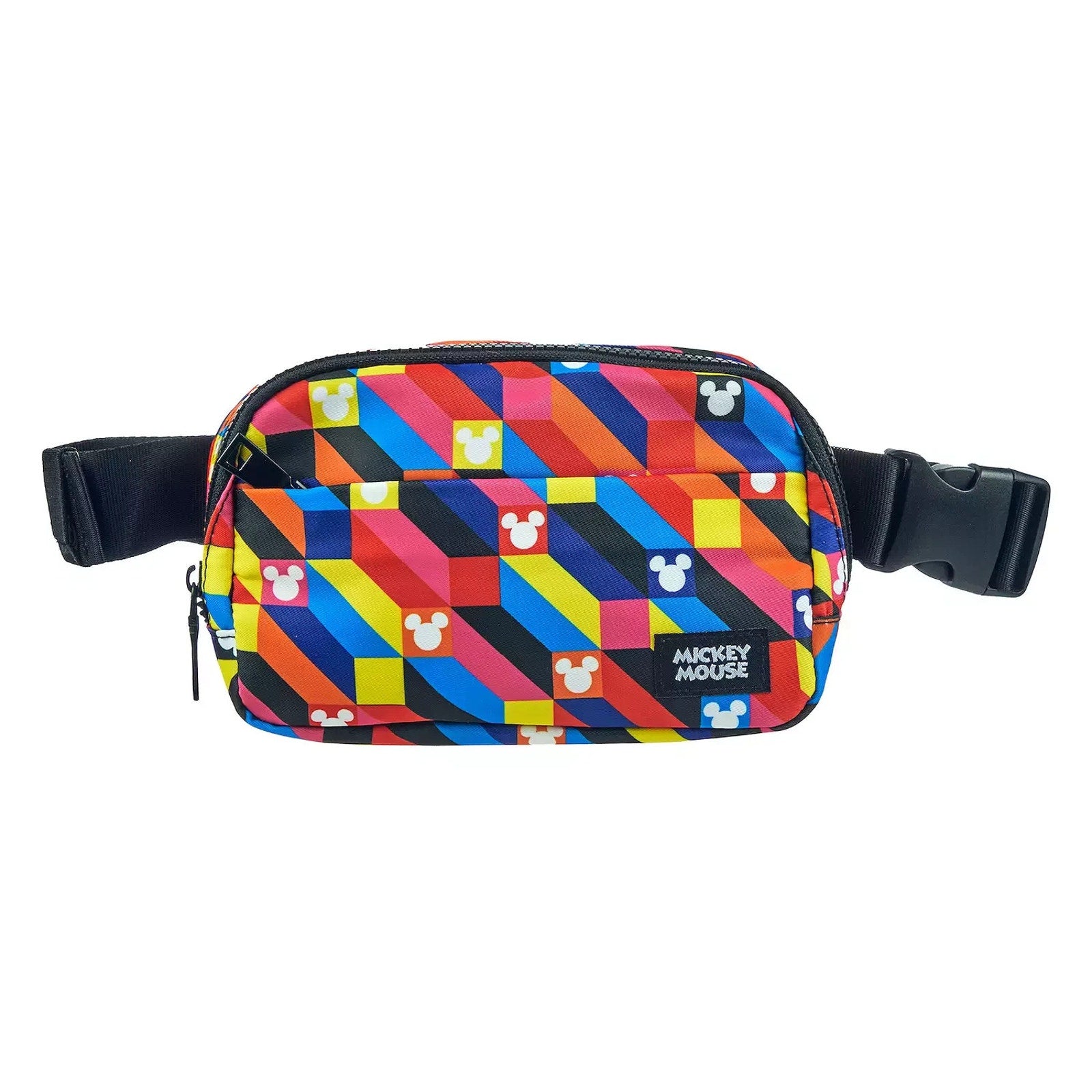 Bioworld Disney Mickey Mouse Cube Abstract Geometric Belt Bag Fanny Pack NWT