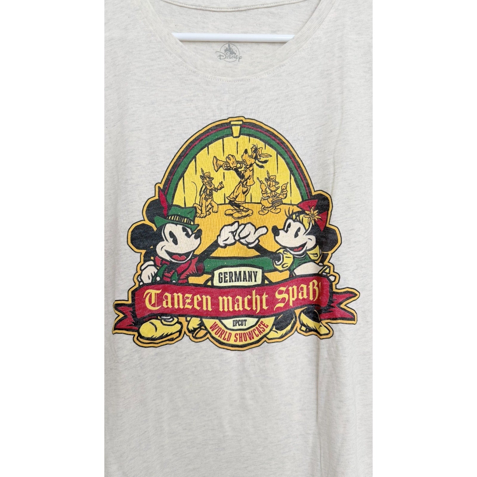 Epcot Germany Pavilion Mickey & Minnie T-Shirt | Women's Large (L)