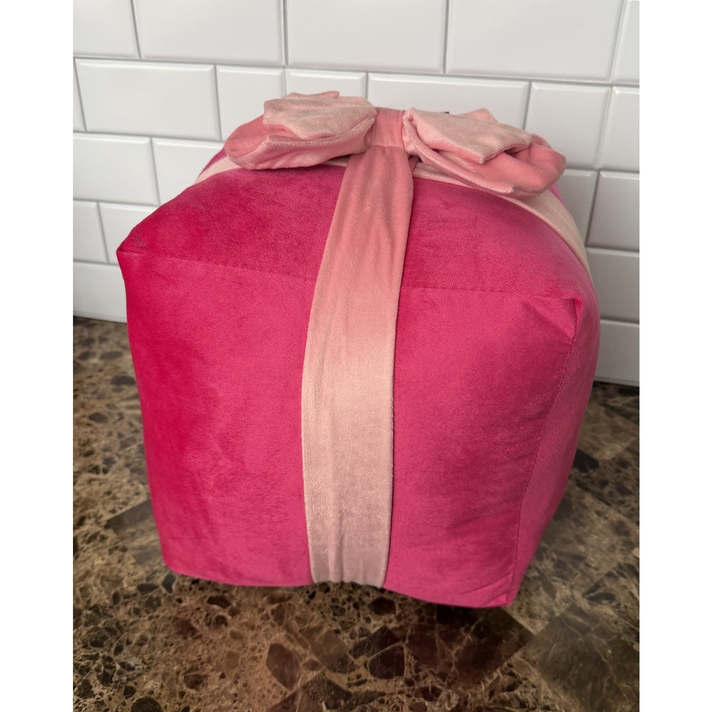 NEW Large Pink Christmas Gift Box Shaped Throw Pillow - Ashland