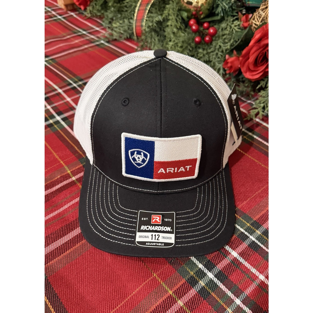 ARIAT Texas State Flag Patch Trucker Cap - Oil Field Edition (NWT)