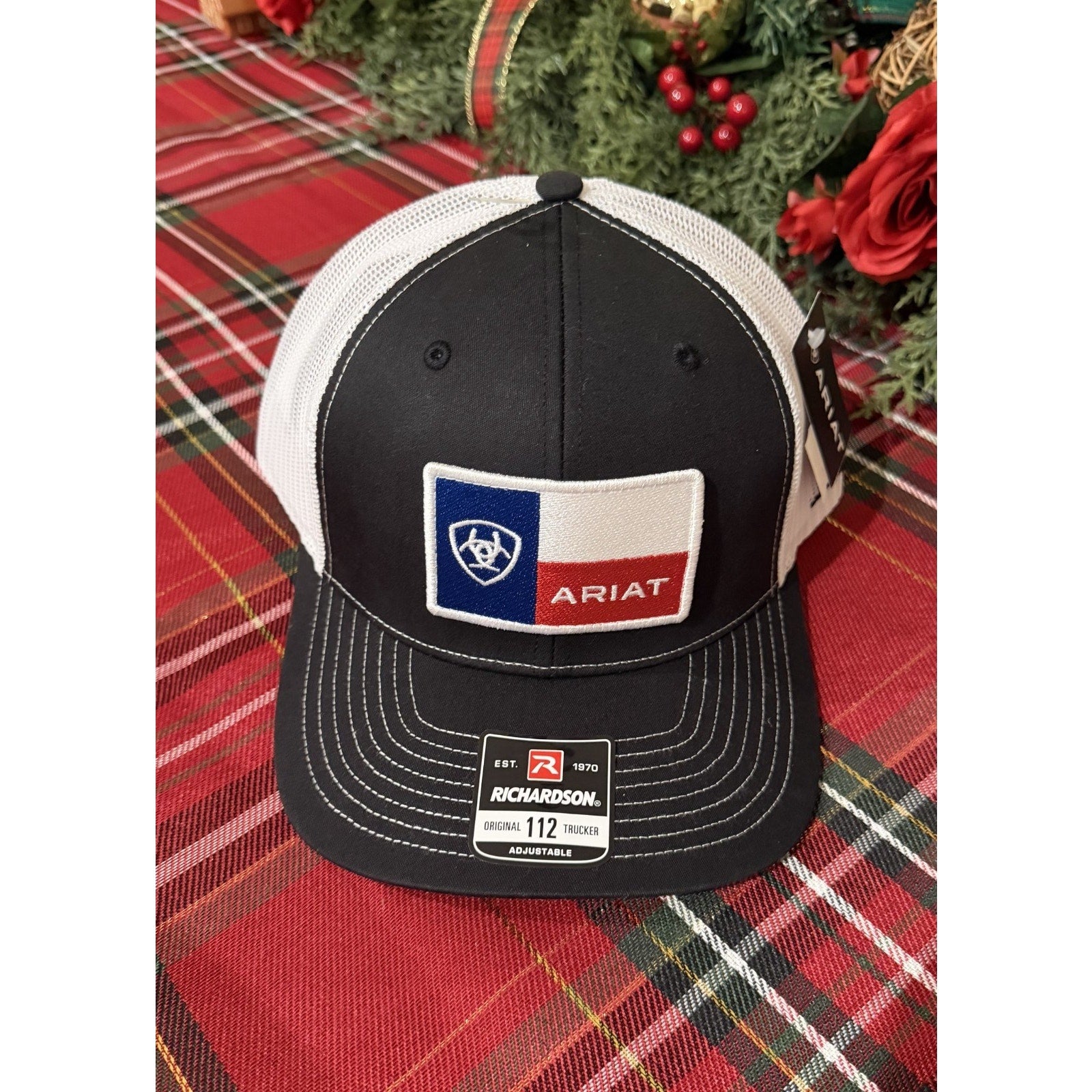 ARIAT Texas State Flag Patch Trucker Cap - Oil Field Edition (NWT)