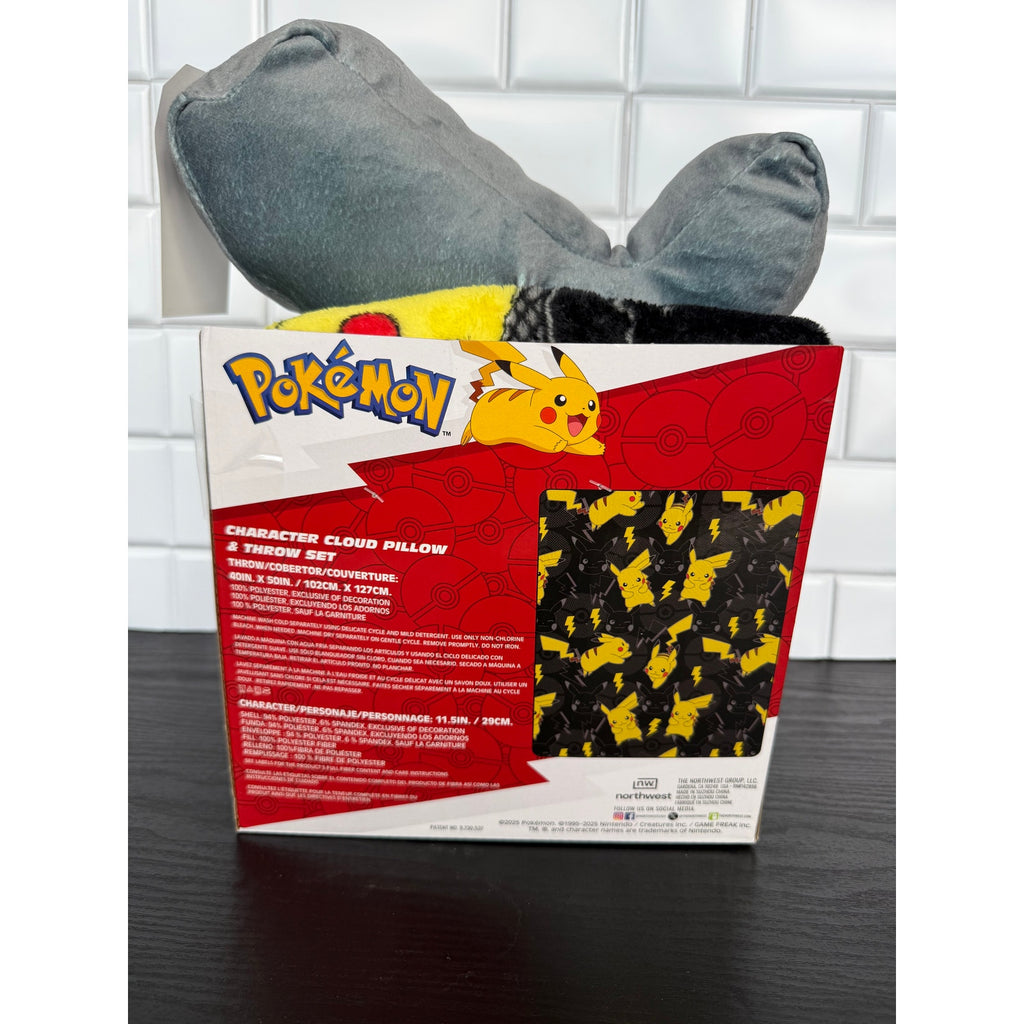 Pokémon Pikachu Silk Touch Throw & Character Hugger Set – NWT