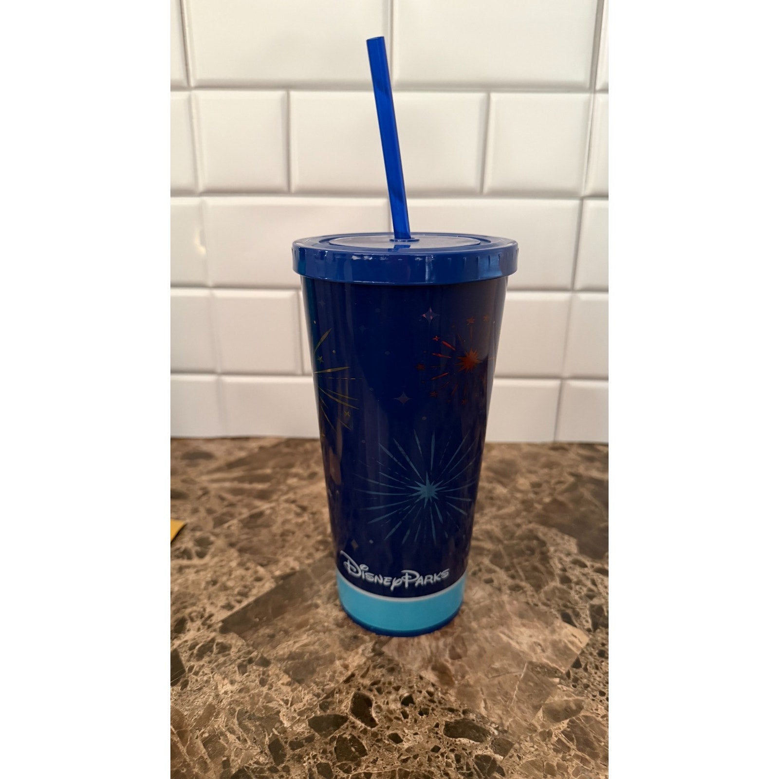 Disney Parks Cinderella Castle Light-Up Tumbler with Straw - NEW