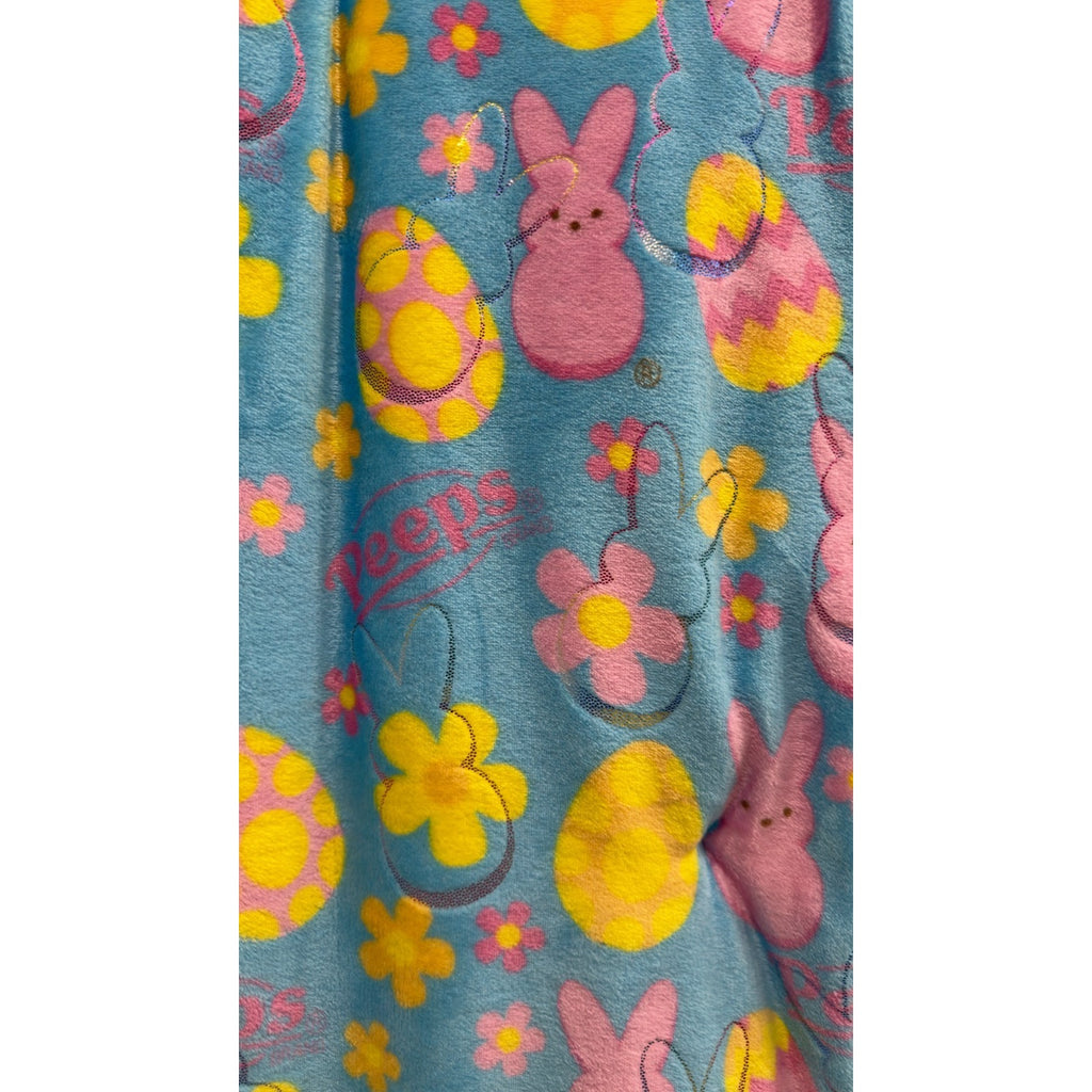 Peeps Oversized Plush Throw 50" x 70" - Peeps, Eggs, and Foil Design - NEW