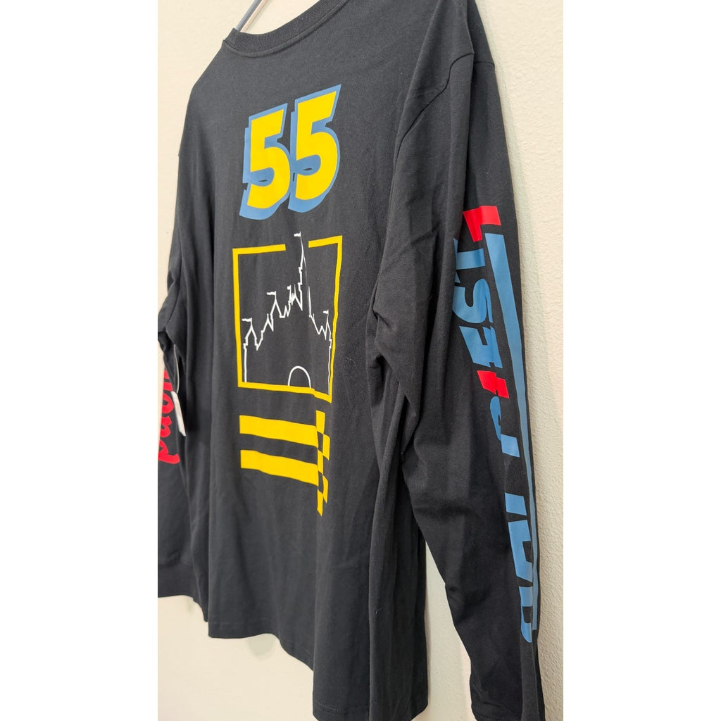 Disney Parks Disneyland Men's Long Sleeve Racing T-Shirt Large NWT