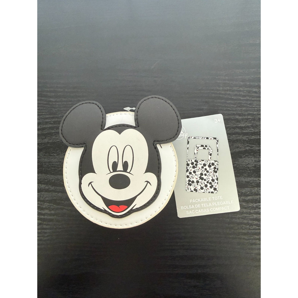 NEW Disney Mickey Mouse Reusable Packable Tote Bag - Parks Exclusive