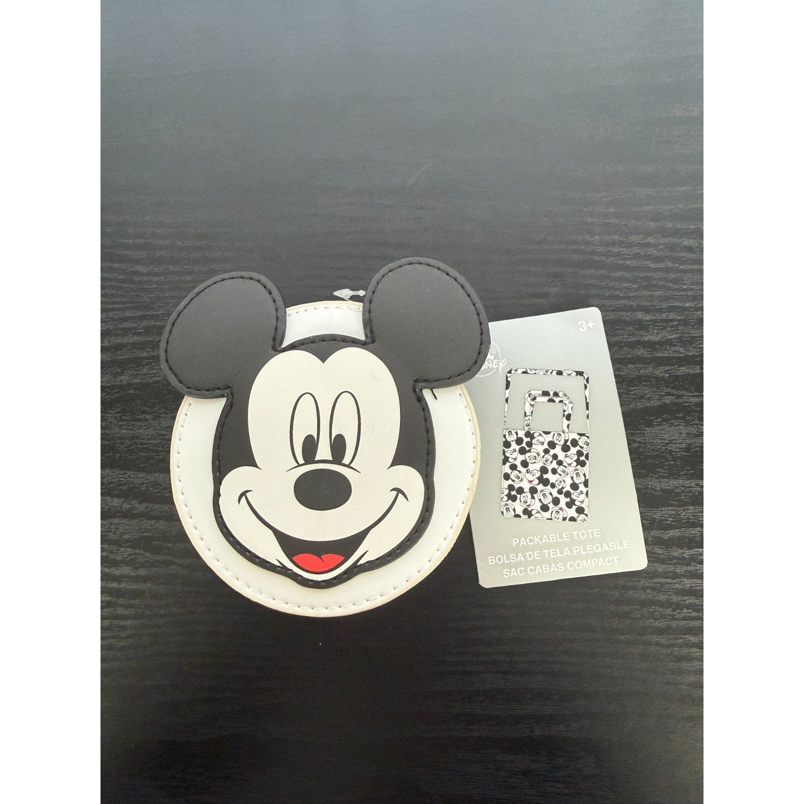 NEW Disney Mickey Mouse Reusable Packable Tote Bag - Parks Exclusive