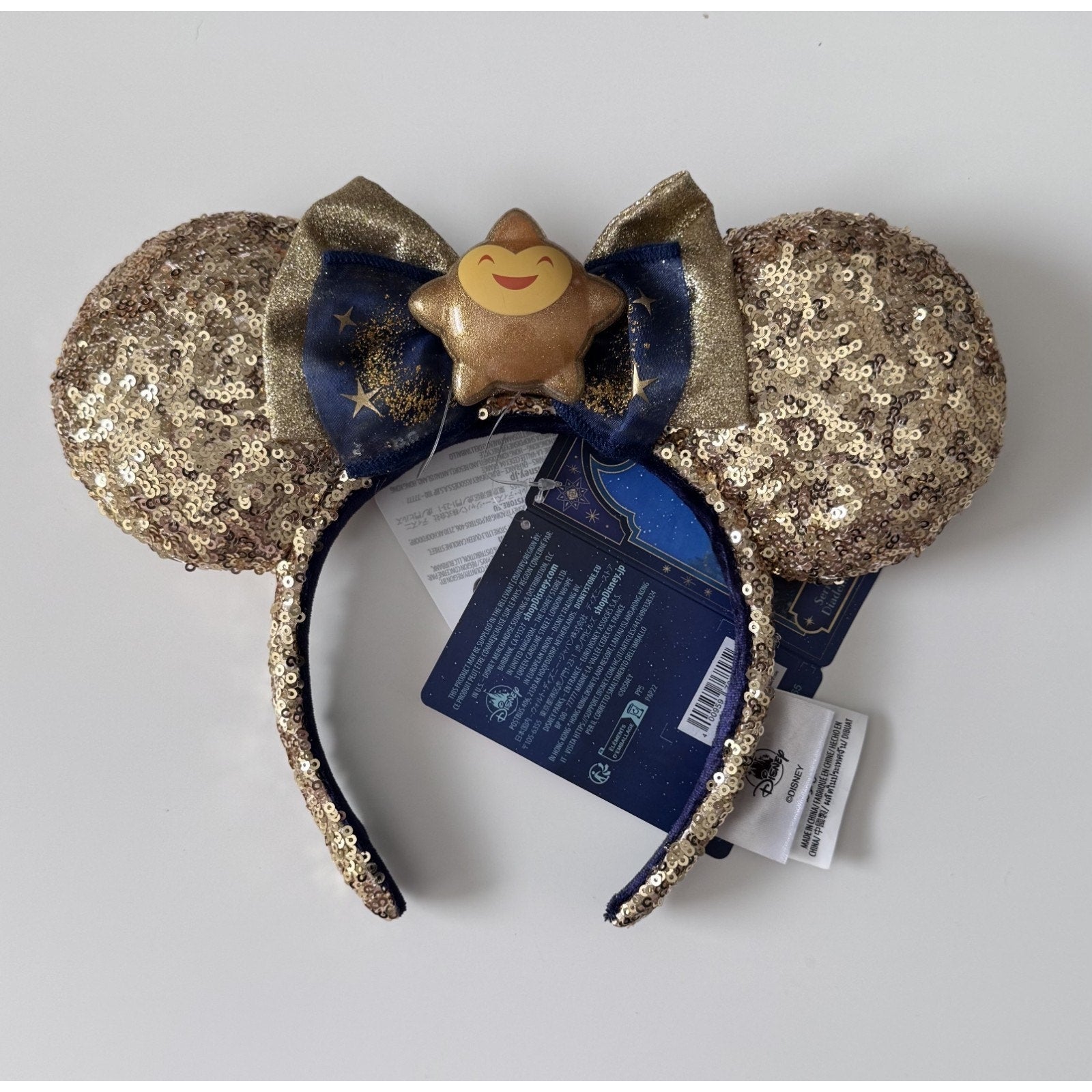 Disney Wish Loungefly Mini Backpack Wallet & Sequin Ears NWT Glow Star Asha