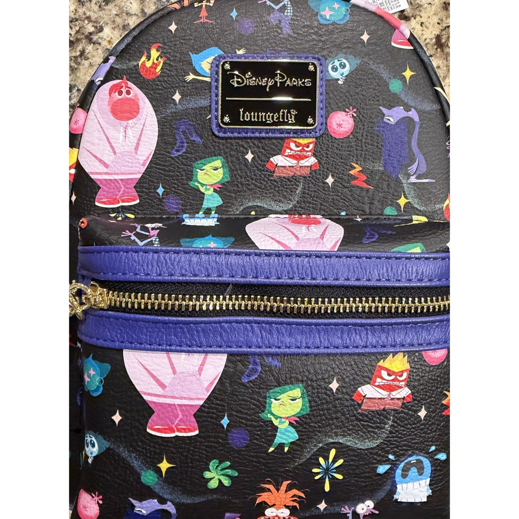 NWT Disney Parks x Loungefly 2025 Pixar Inside Out 2 Mini Backpack