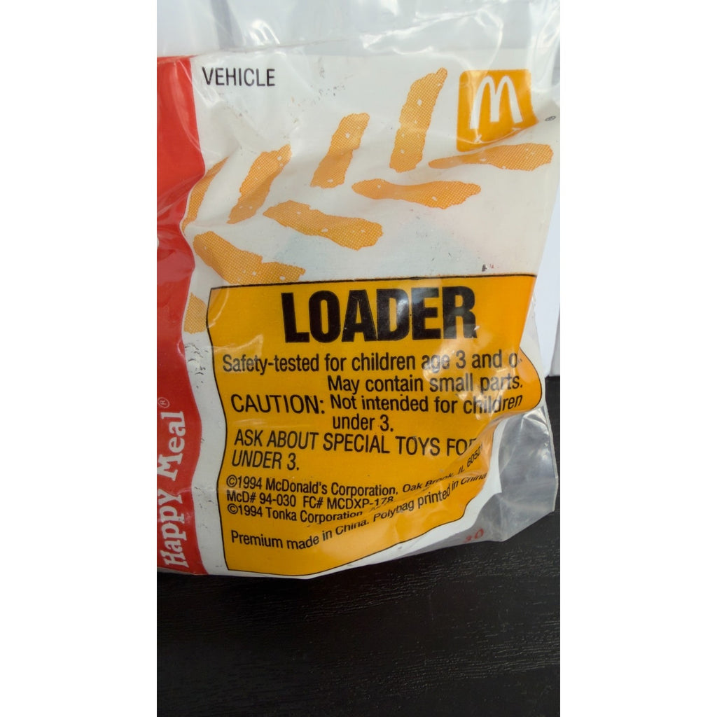 Vintage 1992 McDonald’s Tonka Truck Lot - Set of 2 Factory Sealed Toys