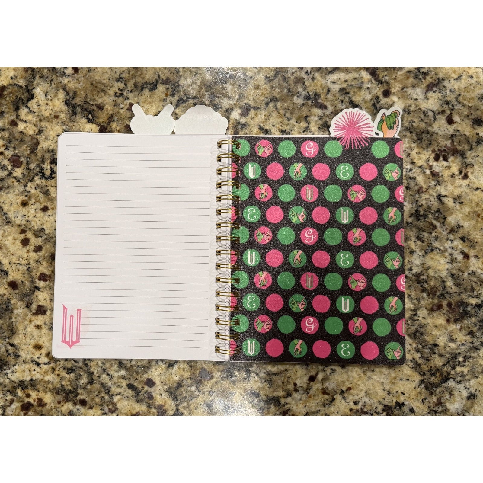 NEW Wicked Musical Glinda Pink Tabbed Journal Diary Notebook