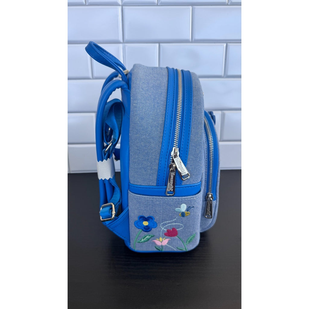 Disney Parks x Loungefly Denim Winnie the Pooh and Friends Mini Backpack NWT