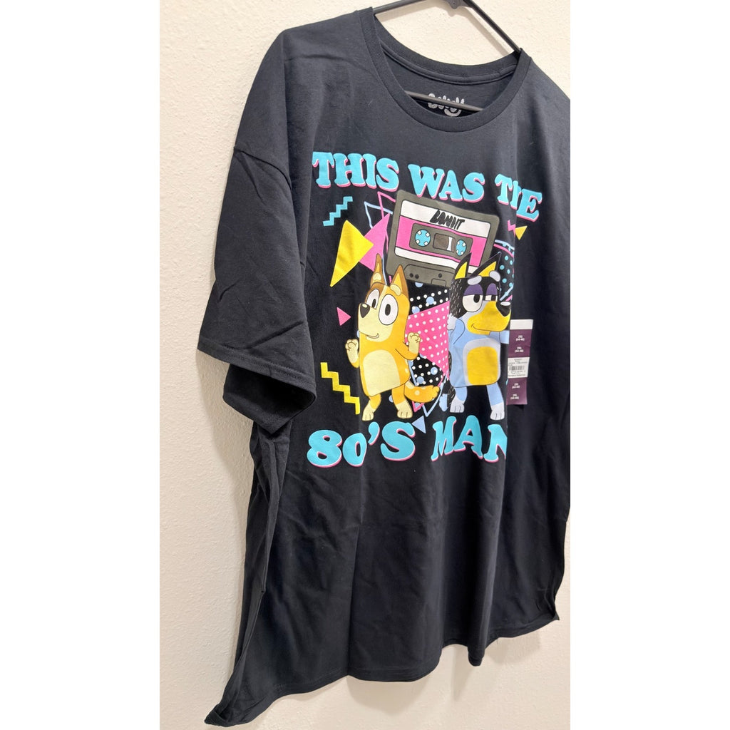 Bluey Bandit "This Was The 80's Man!" Graphic Tee - Men's 2XL - Black