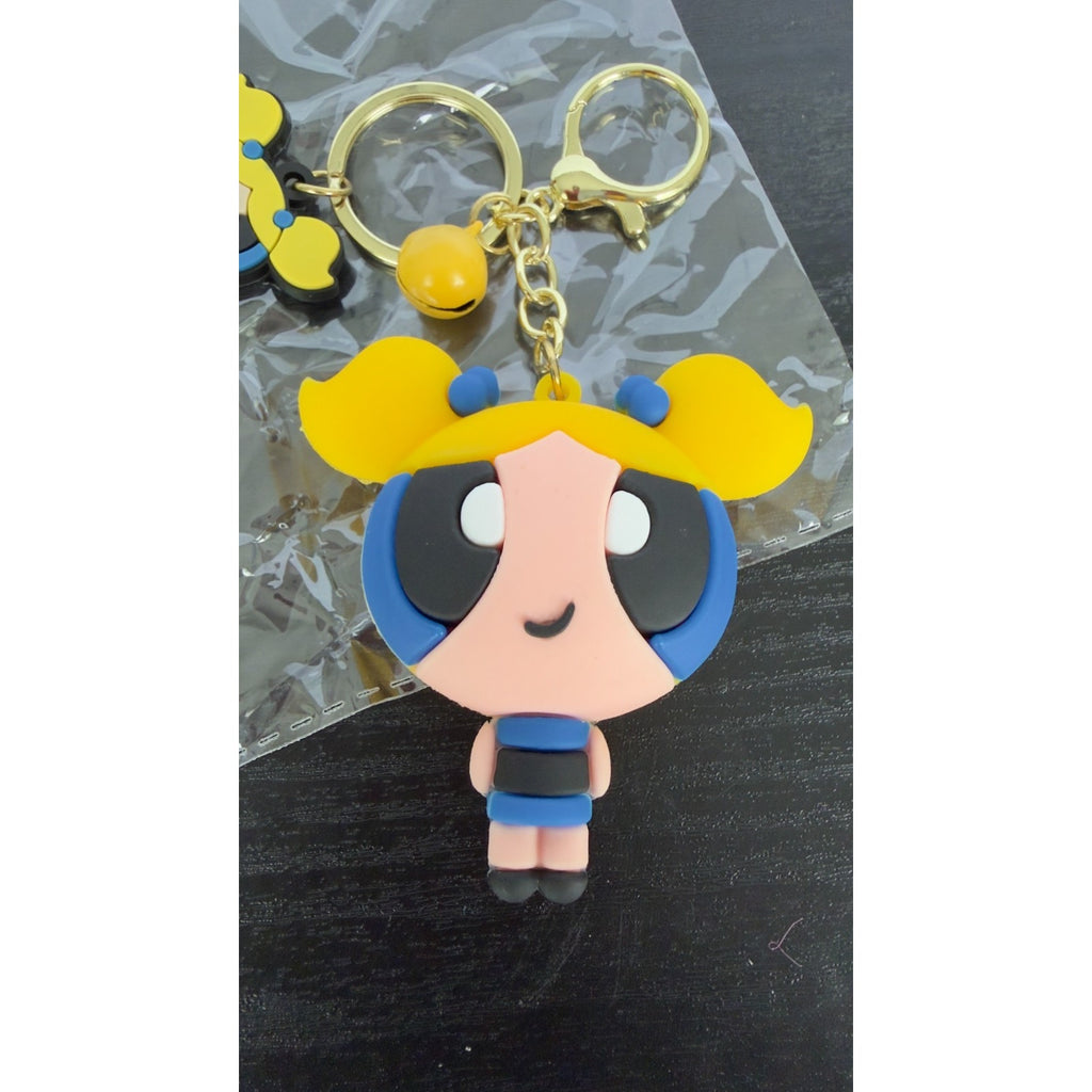 The Powerpuff Girls Bubbles Keychain - Bag Charm - NEW