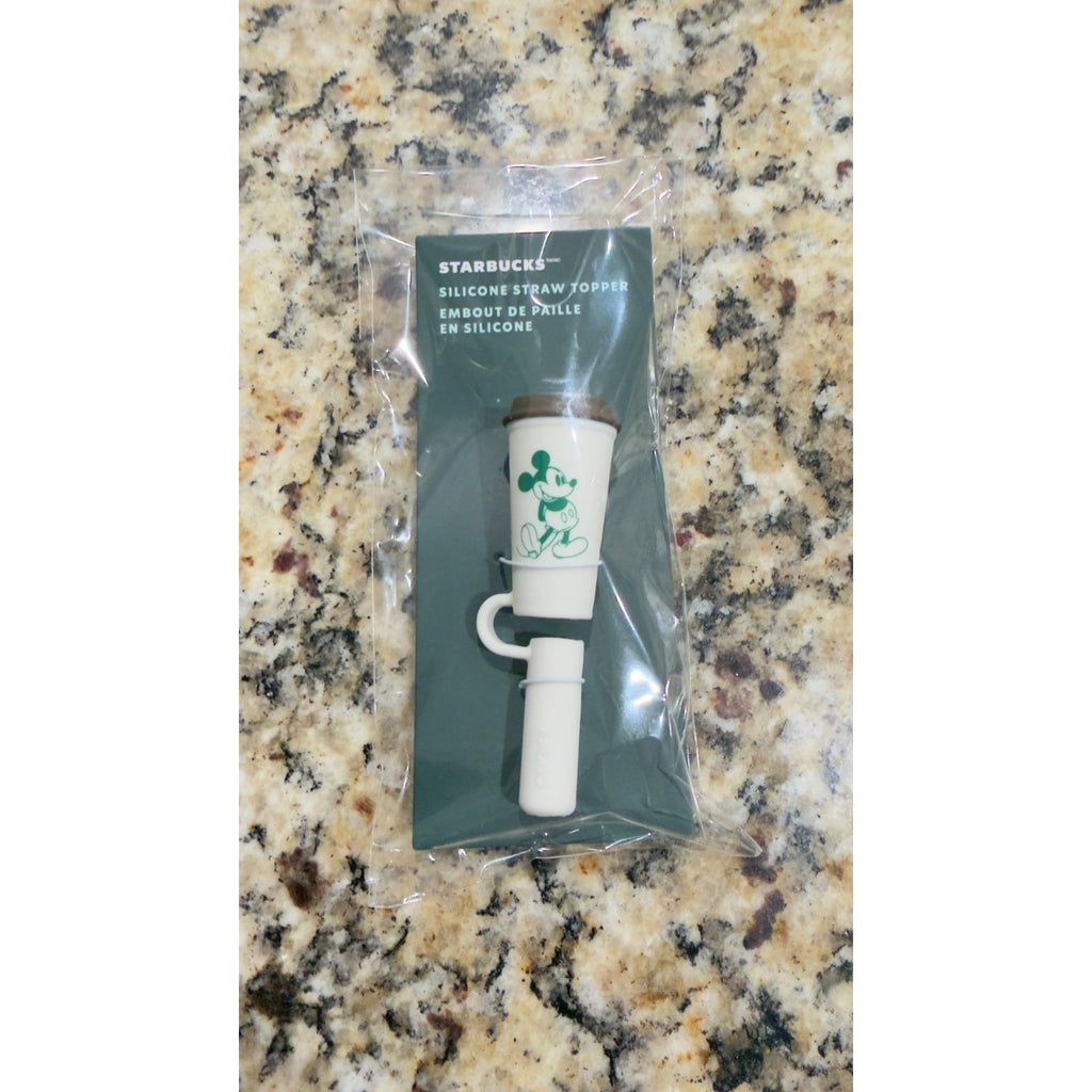 Disney Parks x Starbucks Silicone Mickey Cup Straw Topper - NWT