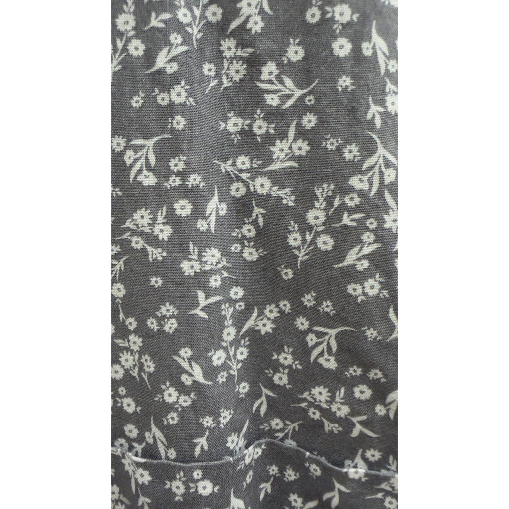 Old Navy Men's Everyday Short-Sleeve Cotton Button-Down Grey Floral Large