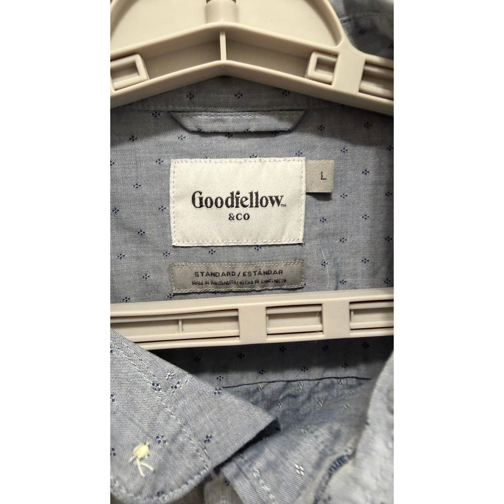 Goodfellow & Co Men's Large Standard Fit Short Sleeve Button Down