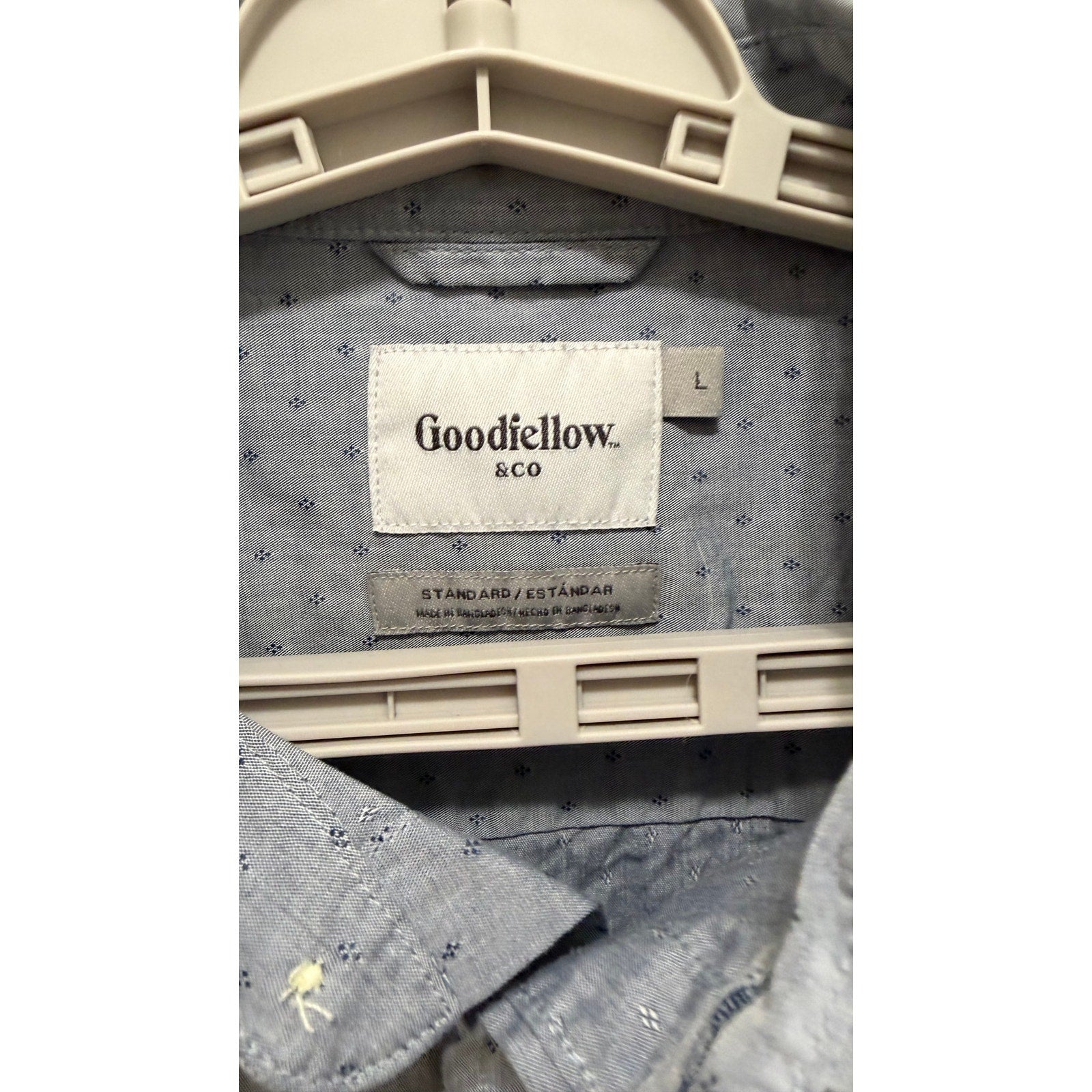 Goodfellow & Co Men's Large Standard Fit Short Sleeve Button Down