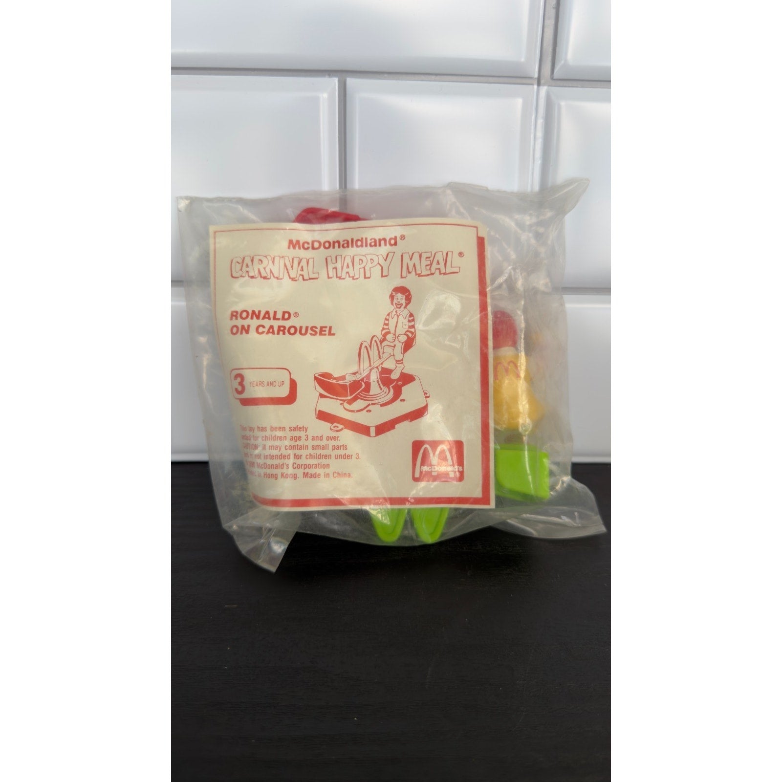 1990 McDonald's Happy Meal Toy: Ronald McDonald on Carousel Horse
