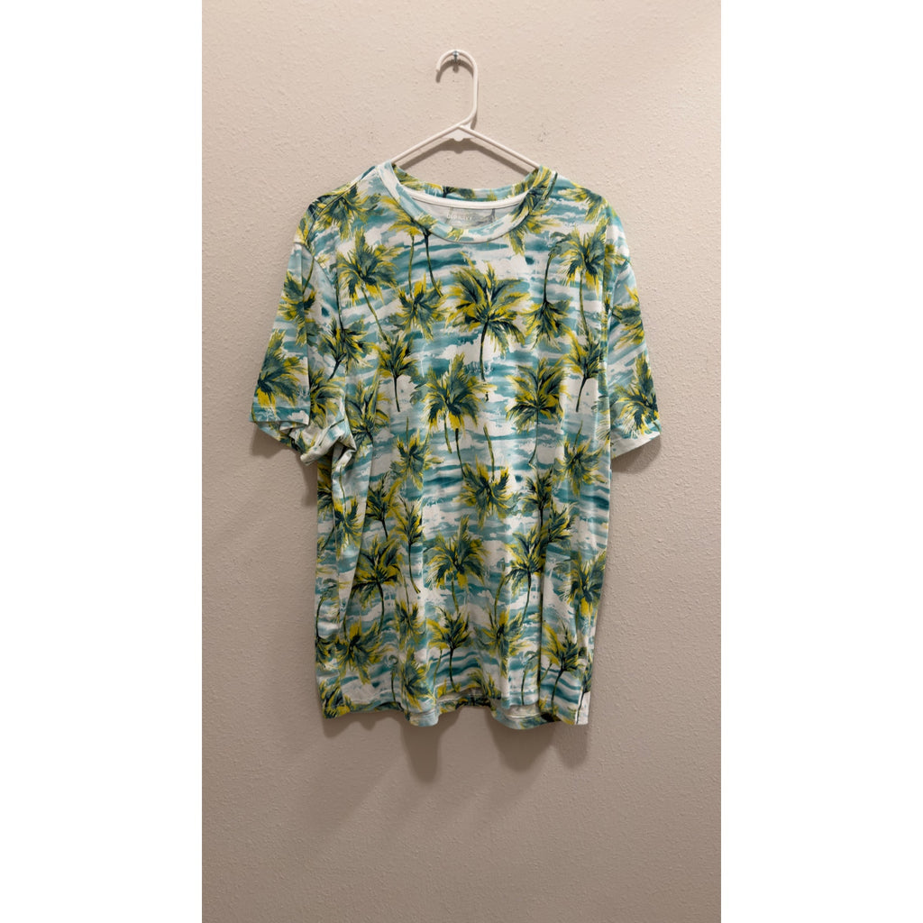 Old Navy Men's Palm Tree Tropical Soft Washed Crewneck T-Shirt Size XL