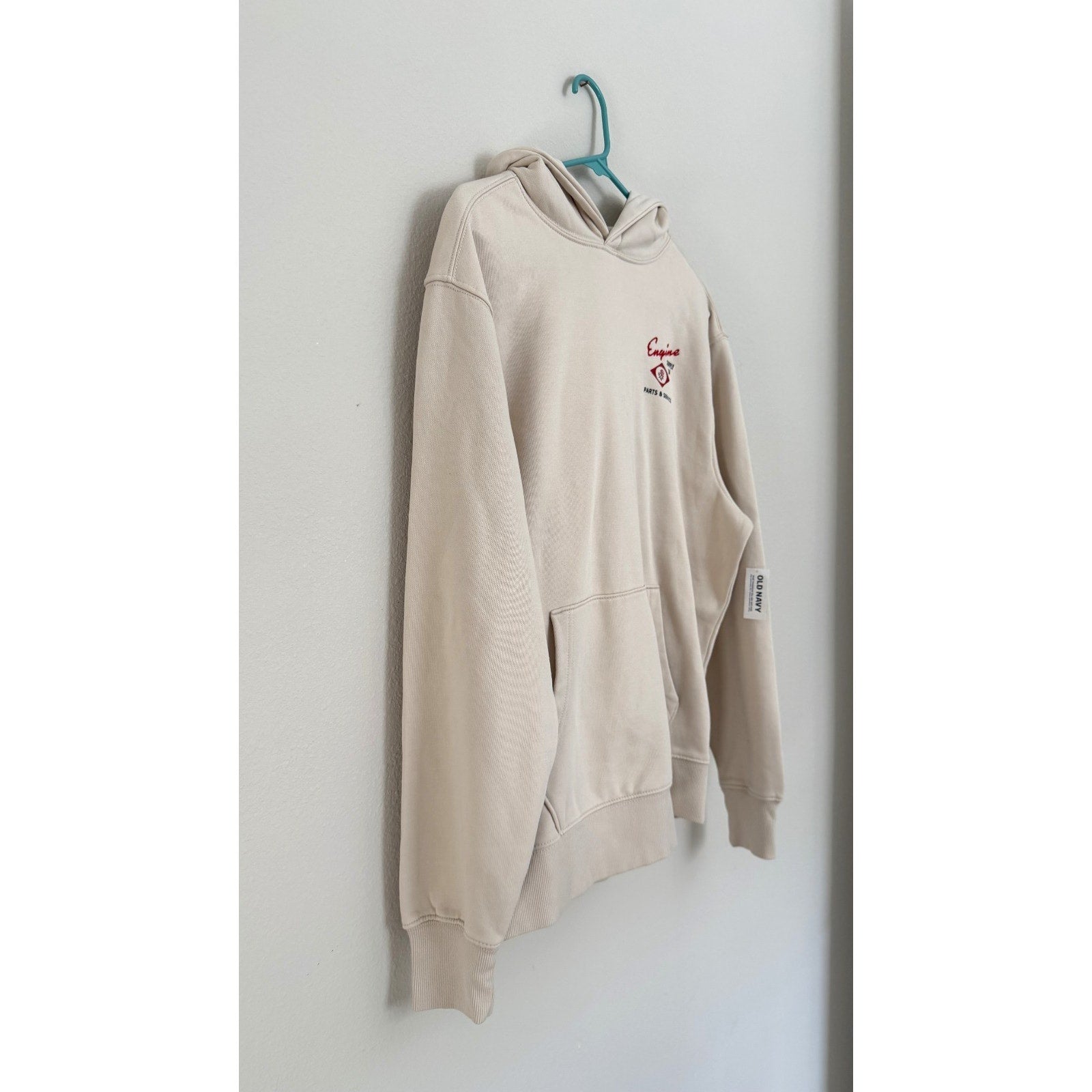 NEW Old Navy Graphic Rotation Hoodie - Engine '94 Moto Parts & Service Adult Med