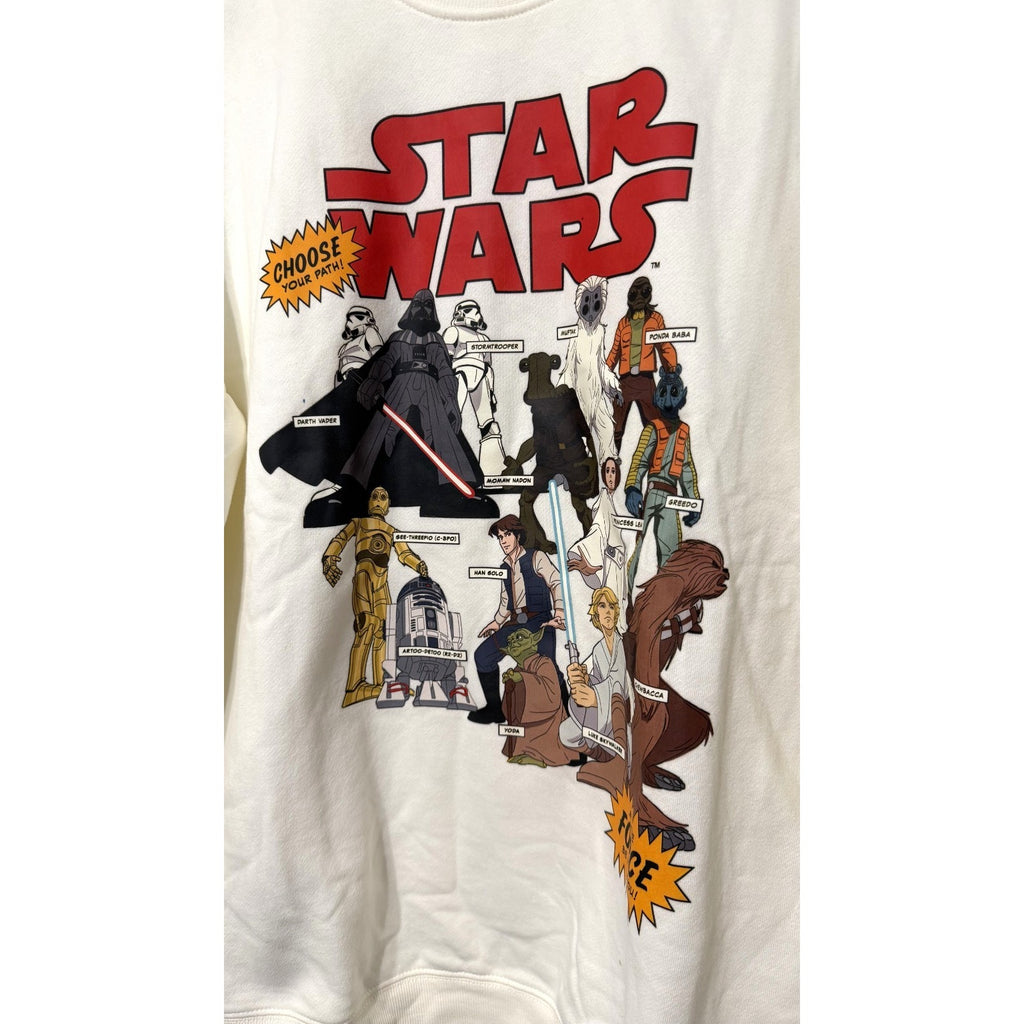 NWT Disney Star Wars Classic Character Crewneck Sweatshirt Adult Medium