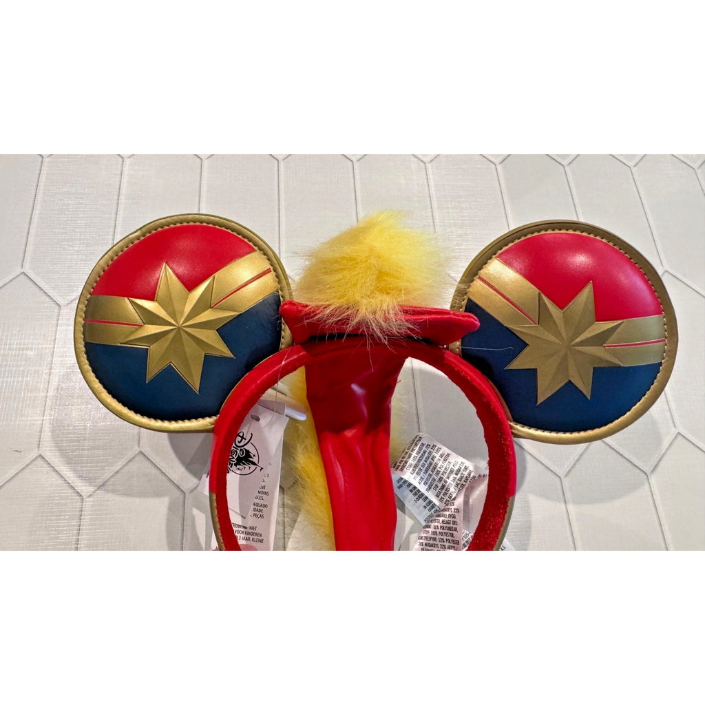 NWT Captain Marvel Ears Headband 2022 Higher Further Faster Mohawk Disney Parks