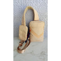 PONY Dave All Day Sling Bag Beige Crossbody Travel Backpack NWT