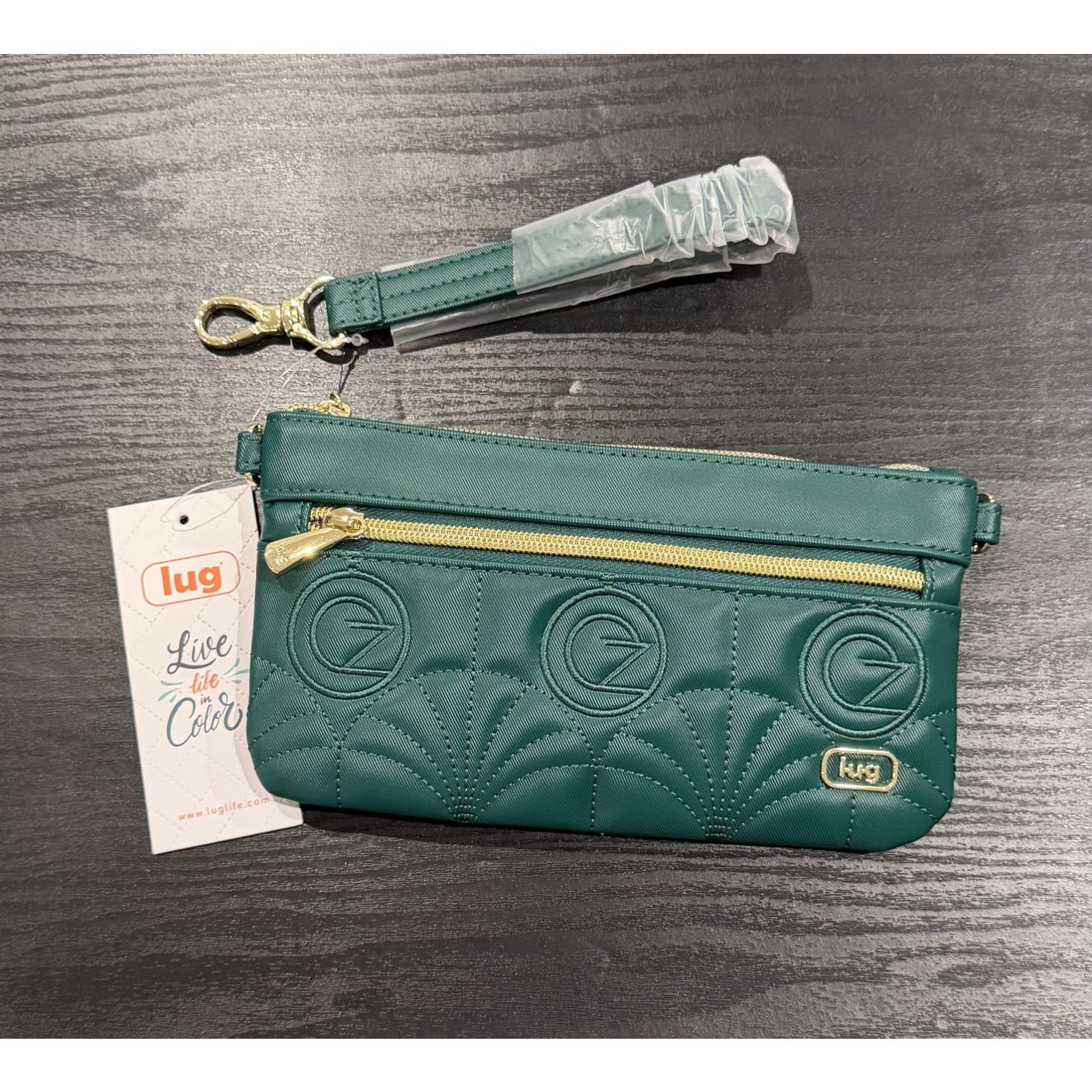 NEW! Wicked x Lug Super Metro XL Pouch - "Wickedly Green" - RFID