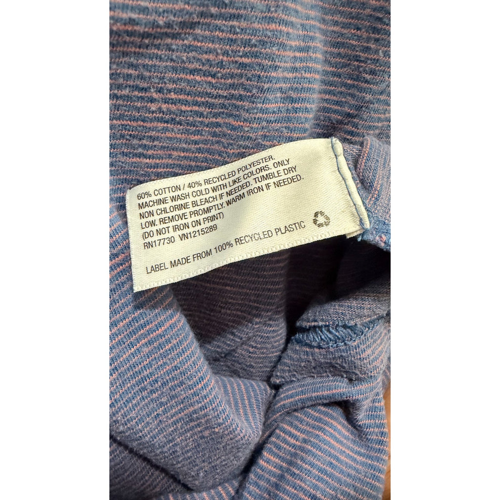 Men’s Goodfellow & Co Striped T-Shirt - Blue & Pink - Adult XL - Preowned