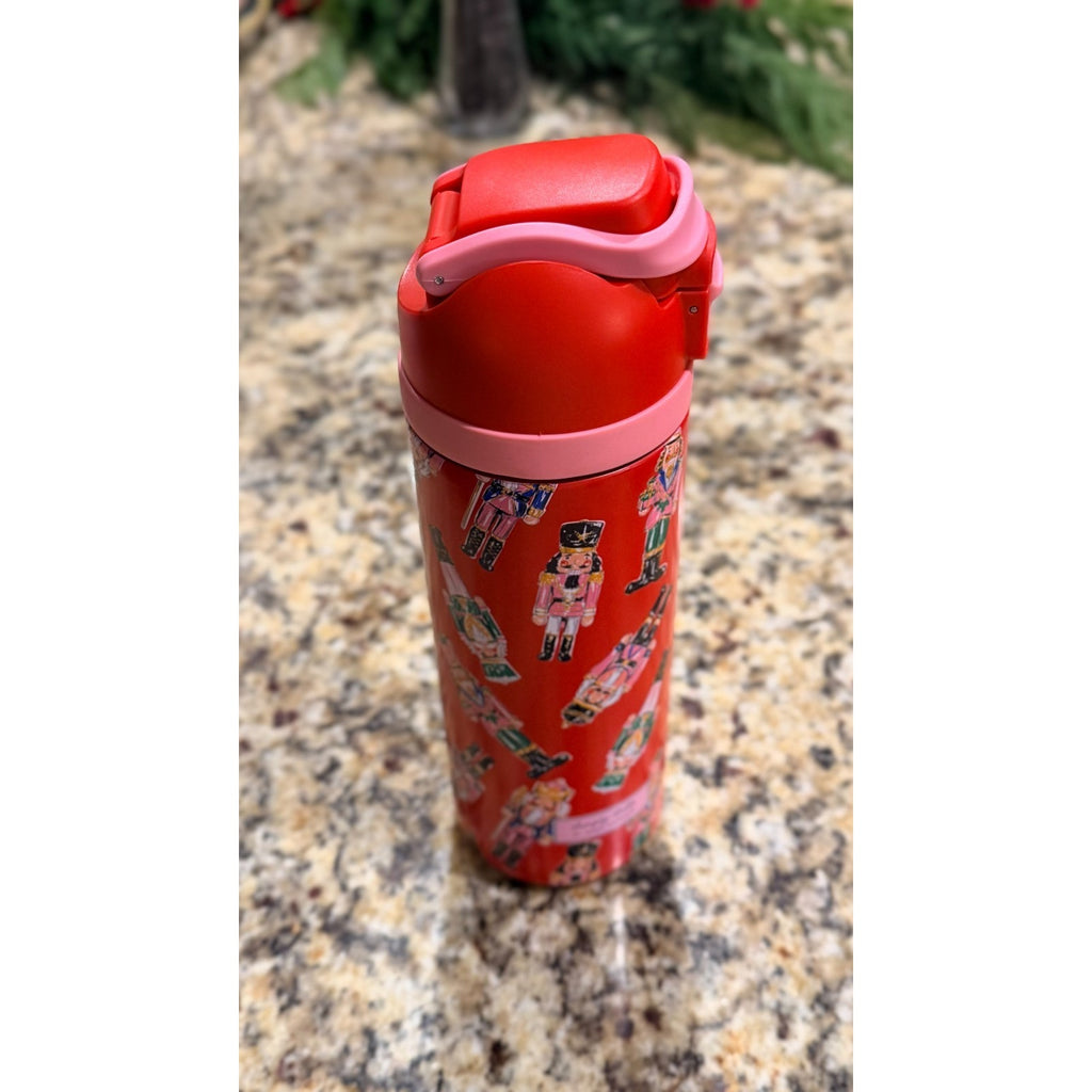 NWT Simply Belle "Holiday Nutcracker" Stainless Steel Bottle — 24 oz