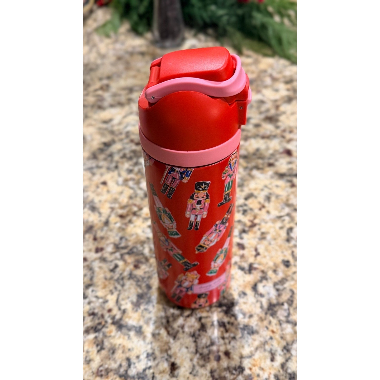 NWT Simply Belle "Holiday Nutcracker" Stainless Steel Bottle — 24 oz