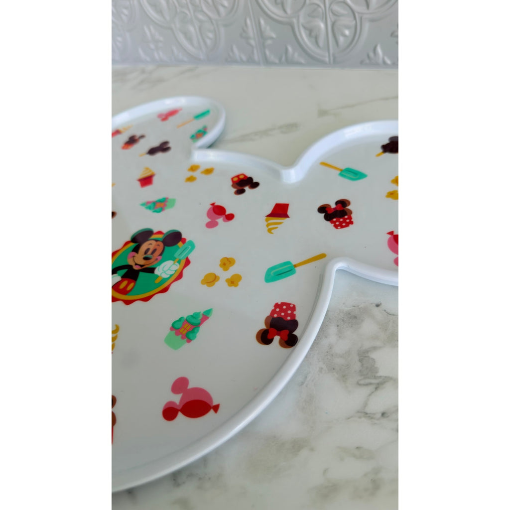 Disney Mickey Mouse Icon Serving Plate Mousewares Parks Treats NWT
