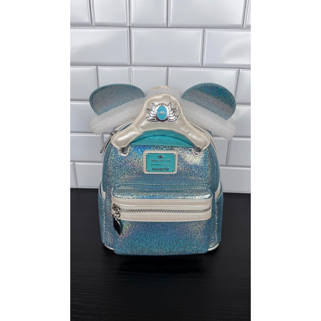 Loungefly Disney Cruise Line 25th Anniversary Shimmering Seas Backpack & Ears